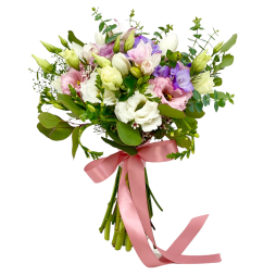 Buchet flori primavara, nuante pastelate