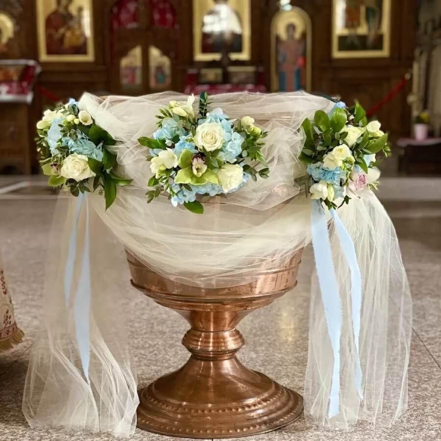 flori cristelnita botez copii baietel fetita