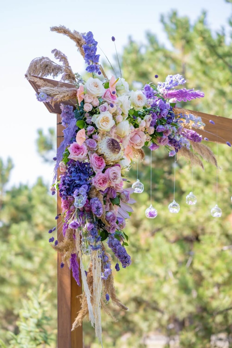 tematica flori nunta toamna culori albastru galben portocaliu