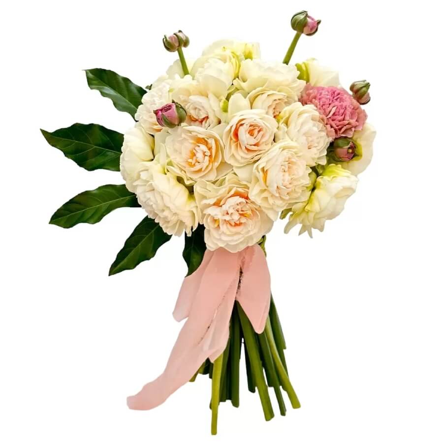buchet de flori boboci ranunculus