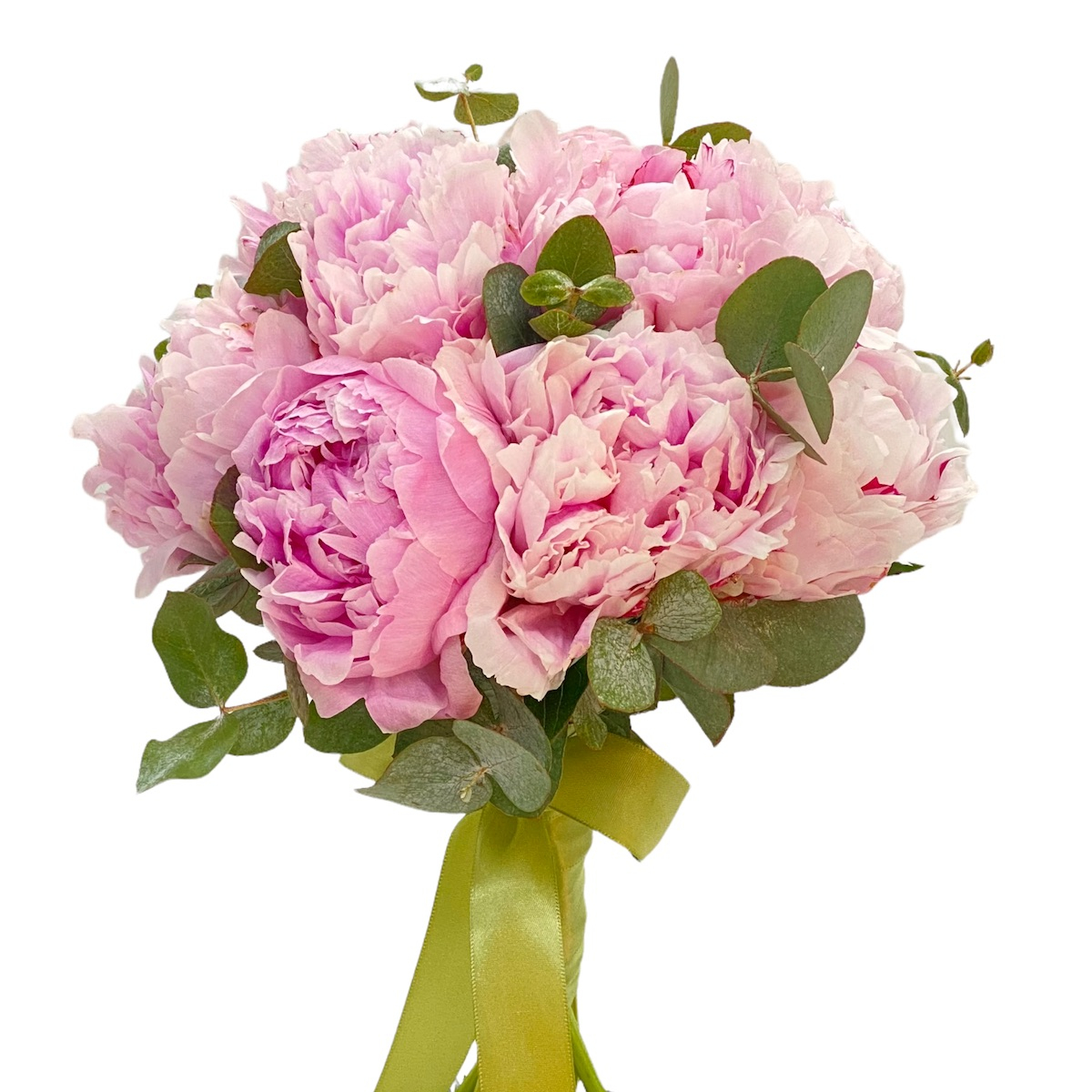 idee buchet de mireasa cu bujori roz
