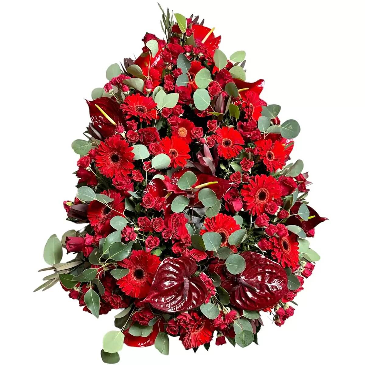 Tipuri de Coroane funerare, o clasificare dupa tipul de flori si dimensiuni